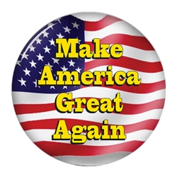 Donald Trump Make America Great Again campaign button 10pk